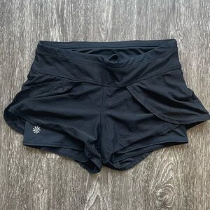 Athleta black lined gym shorts. Size XS